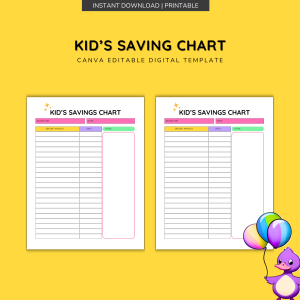 Kids Saving Chart