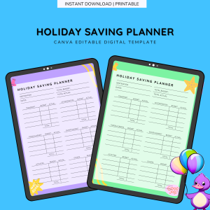 Holiday Saving Planner Minimalist