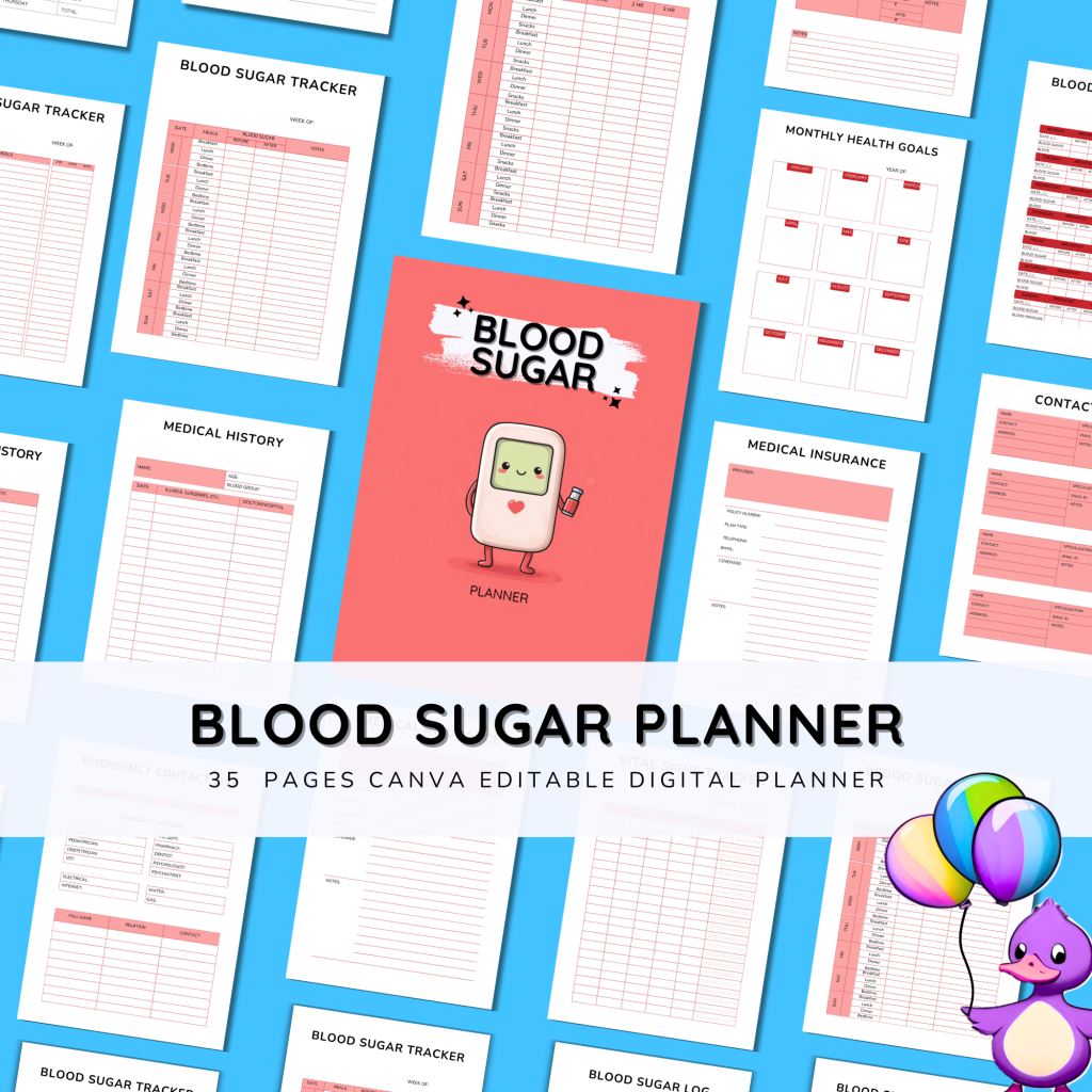 Blood Sugar Planner