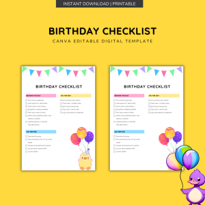 Birthday Checklist