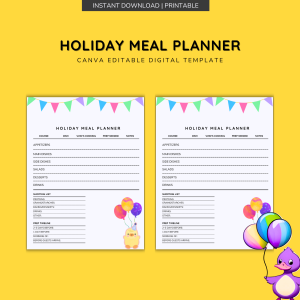 Holiday Meal Planner